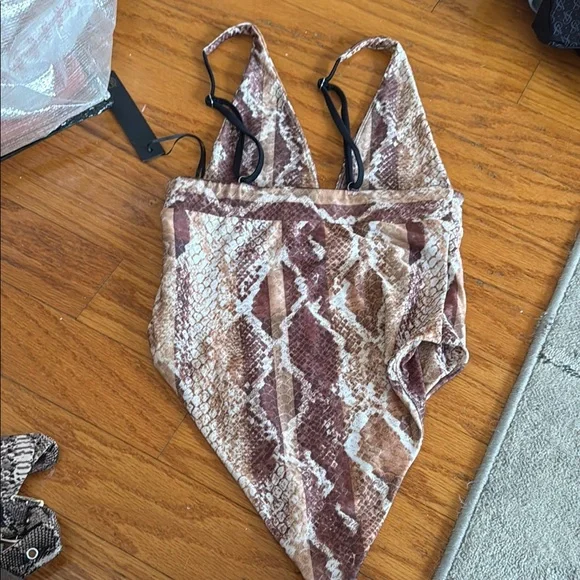 House of Harlow revolve 1960 Snake Print One Piece